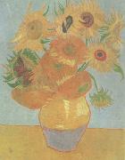 Still life:vase with Twelve Sunflowers (nn04) Vincent Van Gogh